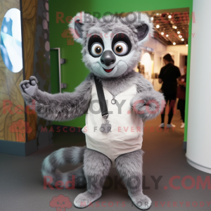 Disfraz de mascota Lemur...