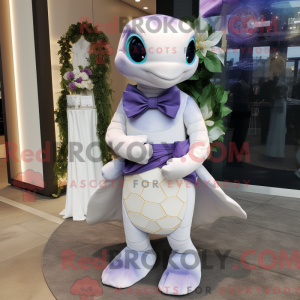Purple Sea Turtle mascot...