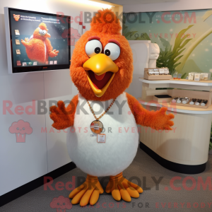 Peach Fried Chicken mascot...