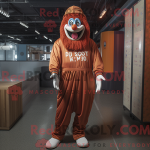 Rust Clown mascot costume...