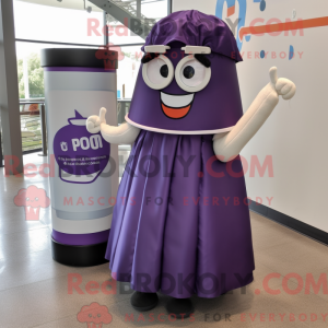 Purple Soda Can mascot...