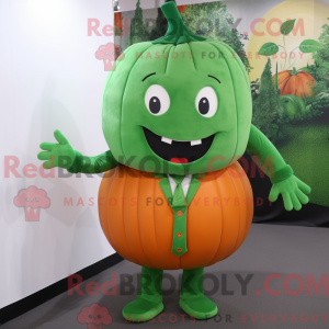 Forest Green Pumpkin mascot...