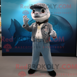 Gray Barracuda mascot...