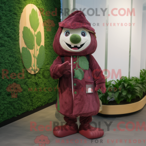 Maroon spinat maskot...