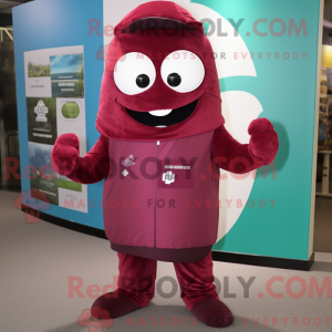 Maroon spinat maskot...
