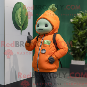 Orange Spinach mascot...