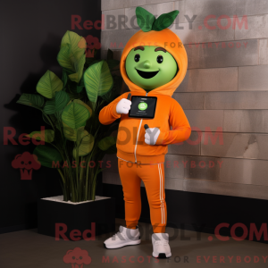 Orange Spinach mascot...