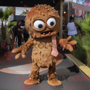 Brown Fried Calamari mascot...