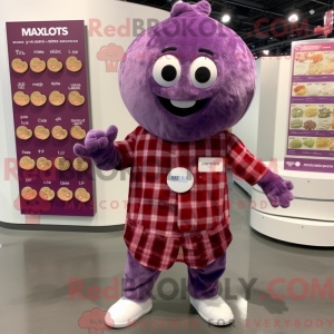 Purple Raspberry mascot...