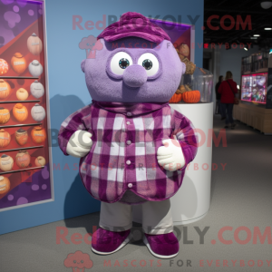 Purple Raspberry mascot...