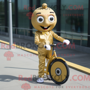 Gold Unicyclist maskot...