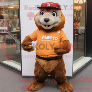 Rust Marmot-mascottekostuum...