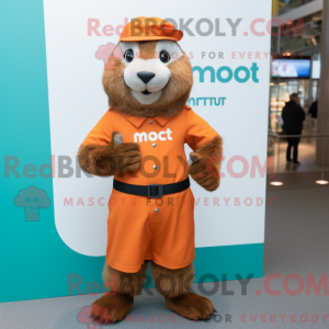 Rust Marmot mascot costume...