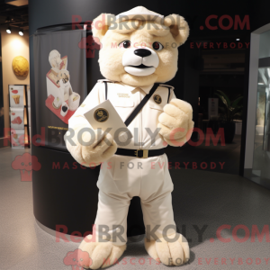 Cream Lion maskot...