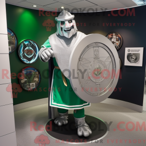 Silver Celtic Shield mascot...