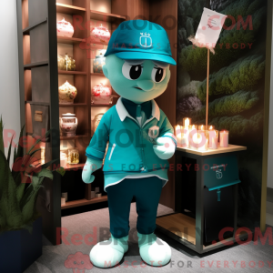 Teal Scented Candle mascot...