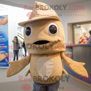 Tan Fish Tacos Maskottchen...
