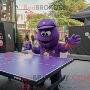 Paars pingpongtafel...