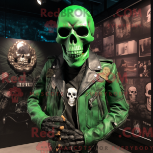 Forest Green Skull mascot...