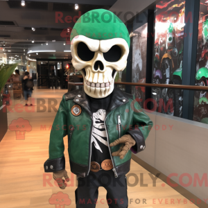 Forest Green Skull mascot...