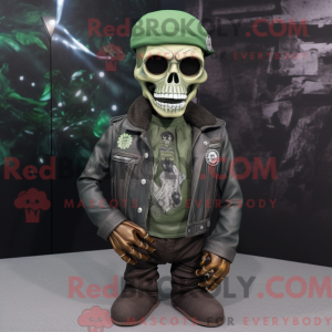 Forest Green Skull mascot...