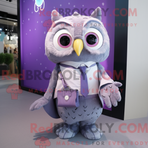 Lavendeleule Maskottchen...