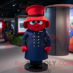 Red Navy Soldier mascot...