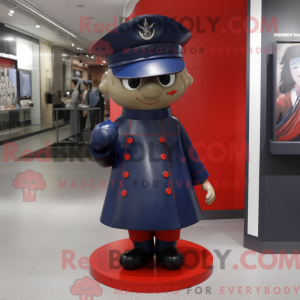 Red Navy Soldier mascot...