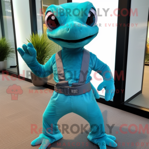 Teal Geckos mascotte...