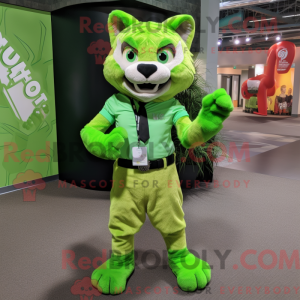 Postava maskota Lime Green...