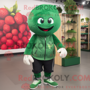 Skovgrøn hindbær maskot...