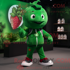 Skovgrøn hindbær maskot...