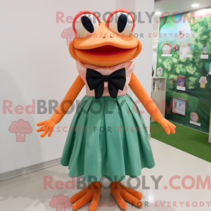 Pfirsichfrosch-Maskottchenk...