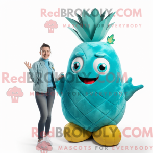 Turquoise Pineapple mascot...