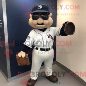 Navy Baseball Glove máscara...