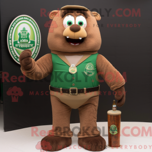 Brown Green Beer mascot...