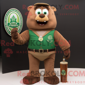 Brown Green Beer mascotte...