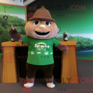 Brown Green Beer mascotte...