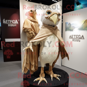 Beige Archeopteryx mascot...