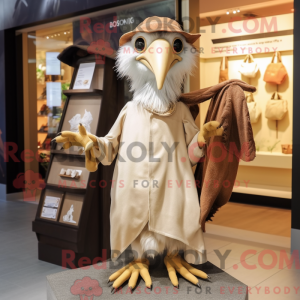 Beige Archeopteryx mascot...
