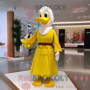 Yellow Swans mascot costume...