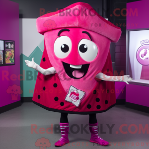 Costume de mascotte Magenta...