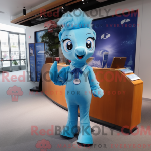 Sky Blue Mare mascot...