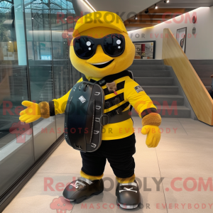 Yellow Skateboard mascot...
