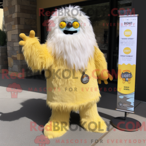 Lemon Yellow Yeti mascot...