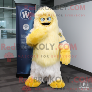 Lemon Yellow Yeti mascot...