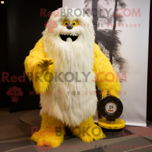 Lemon Yellow Yeti mascot...