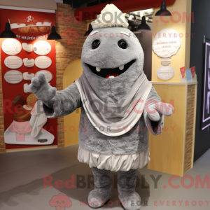 Gray Ice Cream maskot...