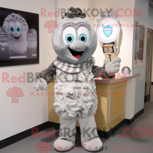 Gray Ice Cream mascot...