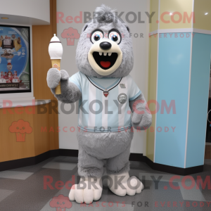 Gray Ice Cream mascot...